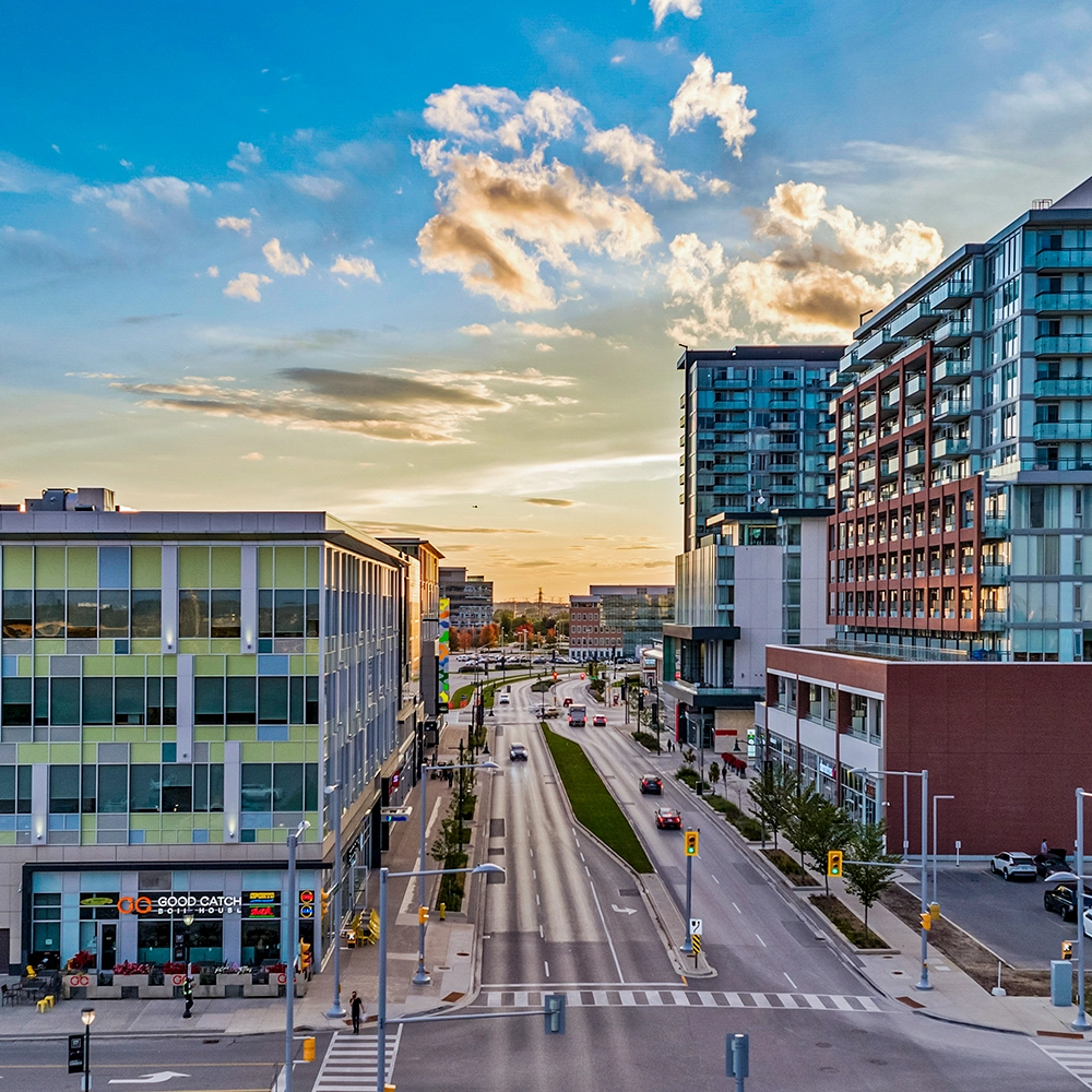 Enterprise blvd leading into downtown